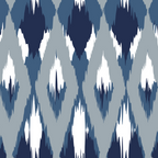 Festive, Boho Art, Geometric, Ikat Pattern, Blue Coffee Mug Gallery Image 2