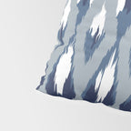 Festive, Boho Art, Geometric, Ikat Pattern, Blue Pillow Sham Gallery Image 4