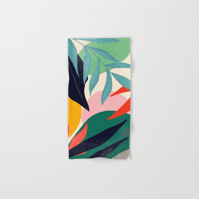 Abstract Art Tropical Leaves 42 Bath Towel Gallery Image 1