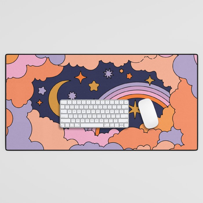 DREAMY CLOUDY NIGHT Desk Mat Gallery Image 1
