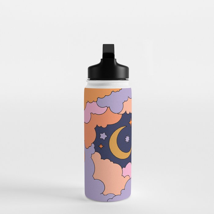 DREAMY CLOUDY NIGHT Water Bottle Gallery Image 3