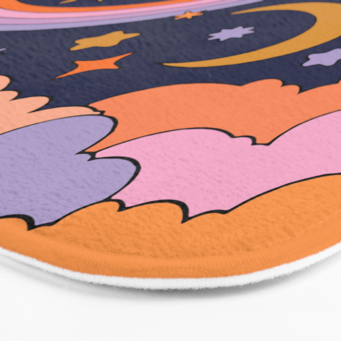 DREAMY CLOUDY NIGHT Bath Mat Gallery Image 3