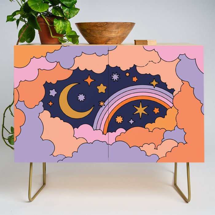 DREAMY CLOUDY NIGHT Credenza Gallery Image 1