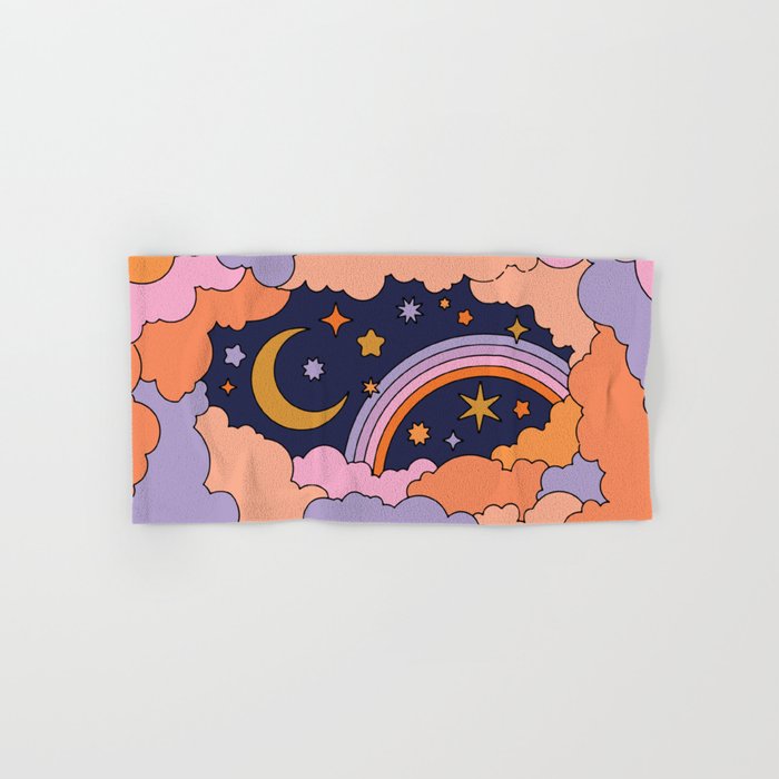 DREAMY CLOUDY NIGHT Bath Towel Gallery Image 1