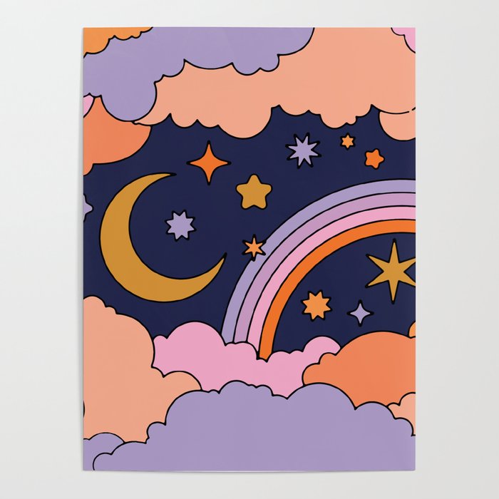 DREAMY CLOUDY NIGHT Poster Gallery Image 1