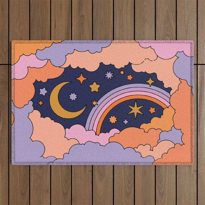 DREAMY CLOUDY NIGHT Outdoor Rug