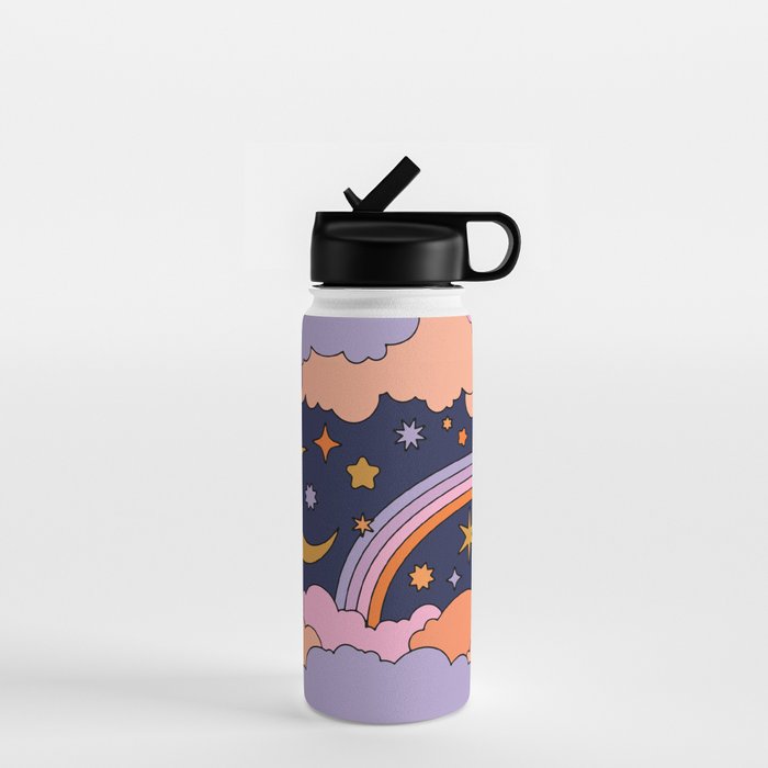DREAMY CLOUDY NIGHT Water Bottle Gallery Image 1