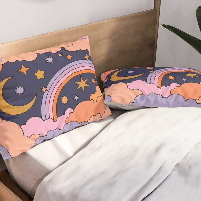 DREAMY CLOUDY NIGHT Pillow Sham Gallery Image 2