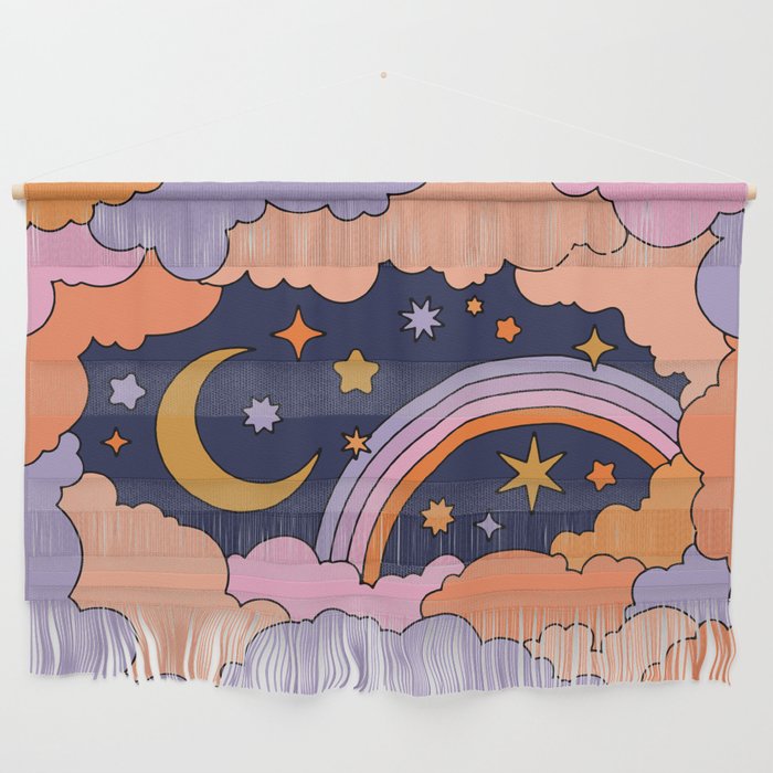 DREAMY CLOUDY NIGHT Wall Hanging Gallery Image 1