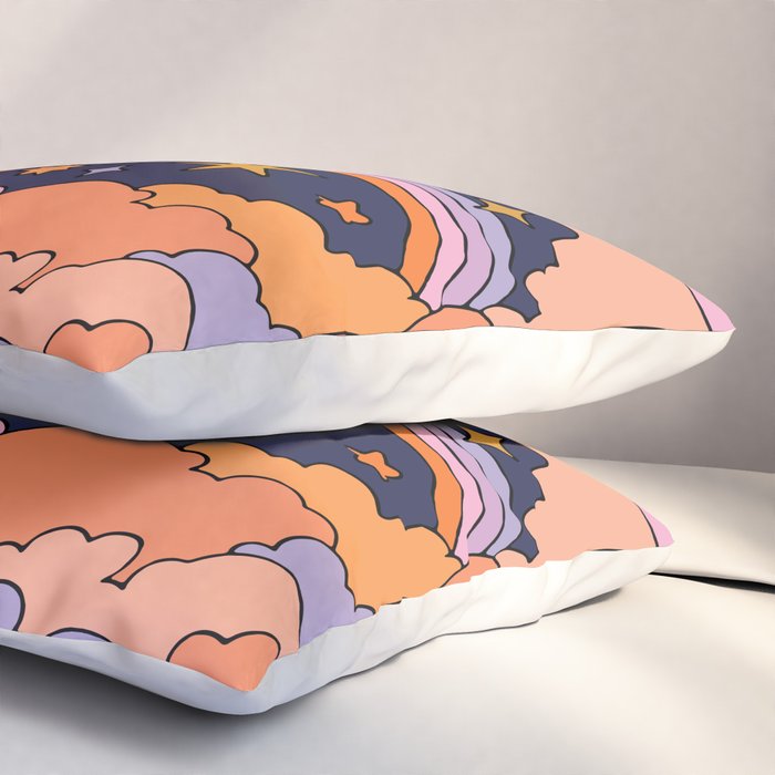 DREAMY CLOUDY NIGHT Pillow Sham Gallery Image 3