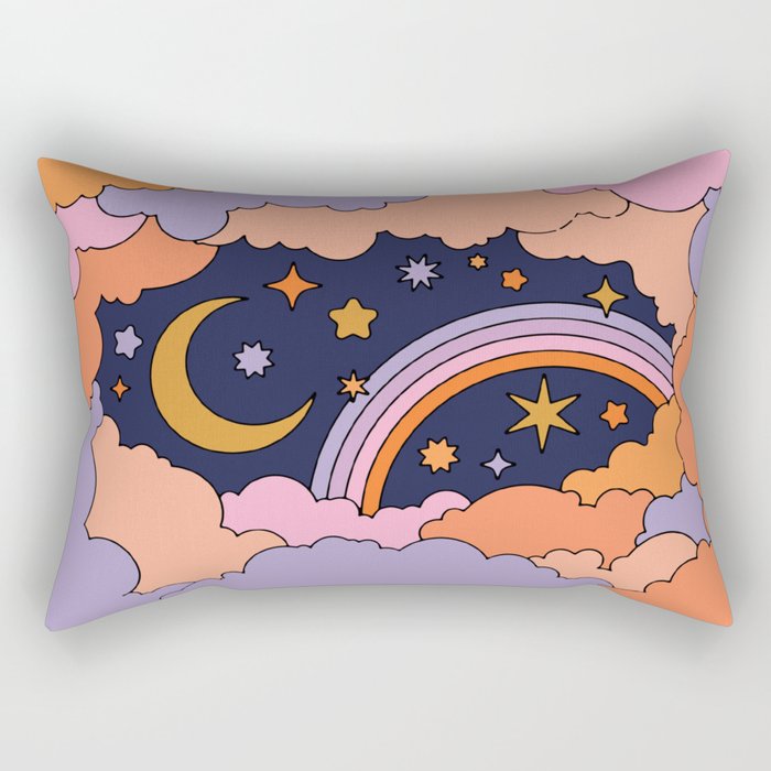 DREAMY CLOUDY NIGHT Rectangular Pillow Gallery Image 2