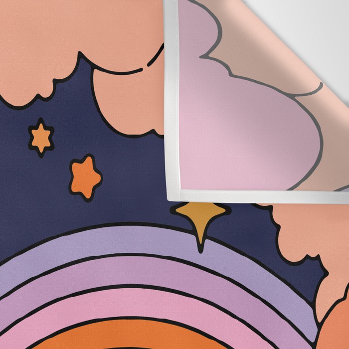 DREAMY CLOUDY NIGHT Wall Tapestry Gallery Image 3