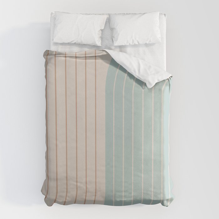 Two Tone Line Curvature XL Duvet Cover Gallery Image 1