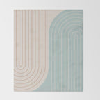 Two Tone Line Curvature XL Throw Blanket Gallery Image 2