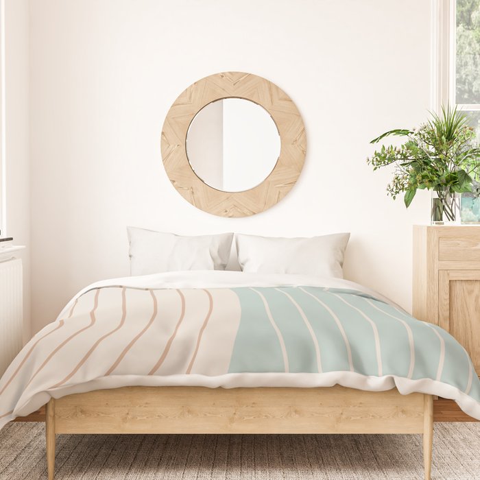 Two Tone Line Curvature XL Duvet Cover Gallery Image 3