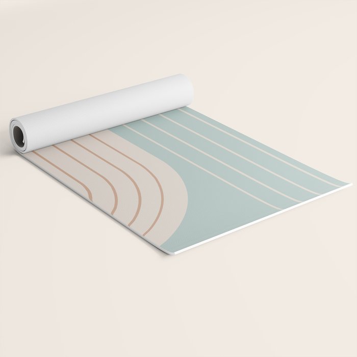 Two Tone Line Curvature XL Yoga Mat Gallery Image 2