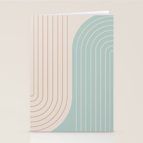 Two Tone Line Curvature XL Stationery Card Gallery Image 2