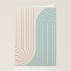 Two Tone Line Curvature XL Stationery Card Gallery Image 2