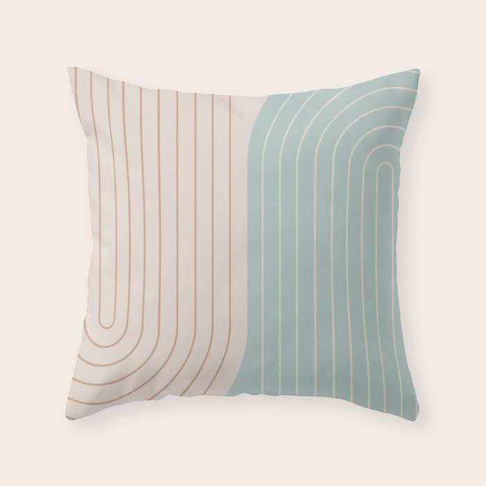 Two Tone Line Curvature XL Throw Pillow Gallery Image 6