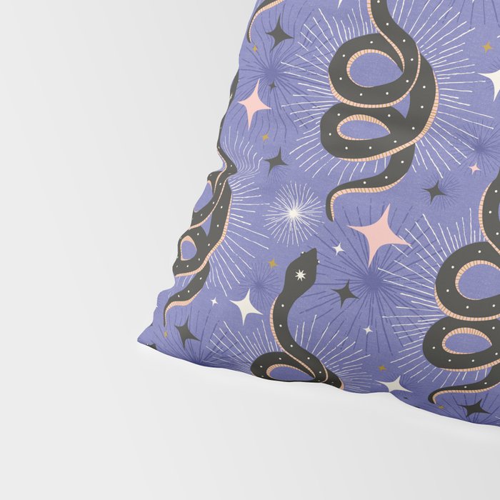 Slither Through The Stars Very Peri Pillow Sham Gallery Image 4