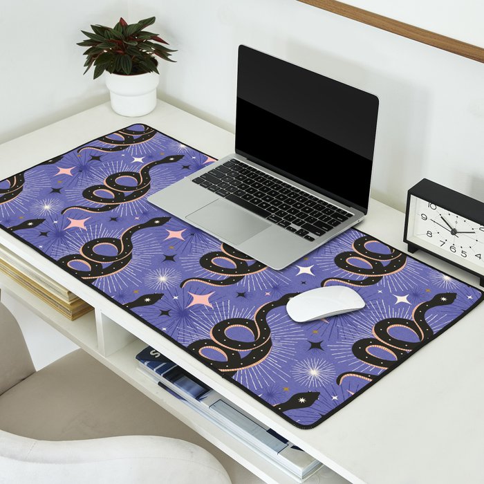 Slither Through The Stars Very Peri Desk Mat Gallery Image 2