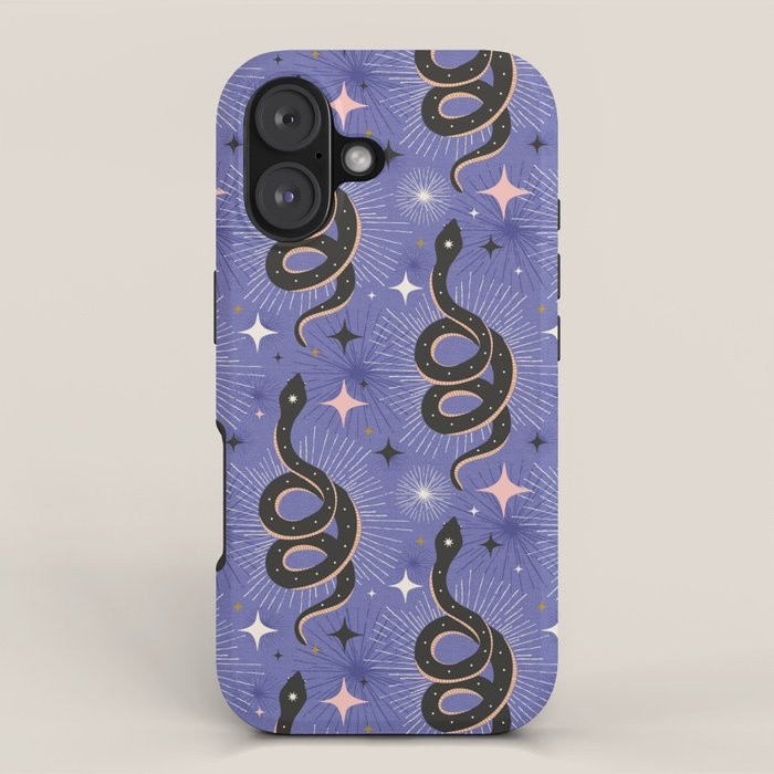 Slither Through The Stars Very Peri iPhone Case Gallery Image 1