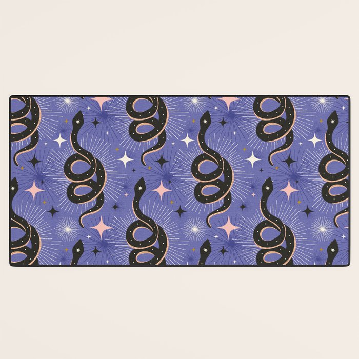 Slither Through The Stars Very Peri Desk Mat Gallery Image 3
