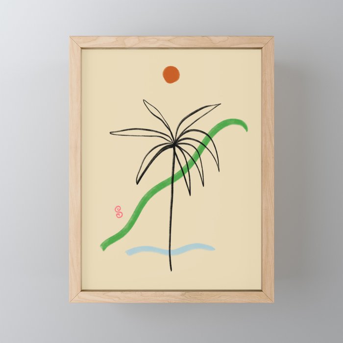 A SIMPLE TROPICAL DREAM Mini Art Print Gallery Image 1