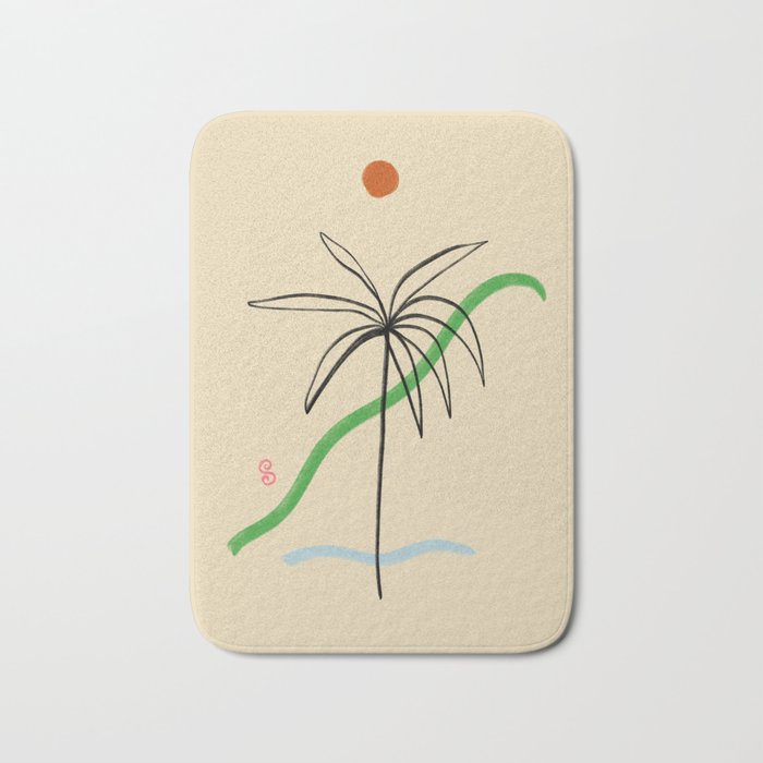 A SIMPLE TROPICAL DREAM Bath Mat Gallery Image 1