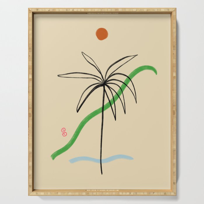 A SIMPLE TROPICAL DREAM Serving Tray Gallery Image 1