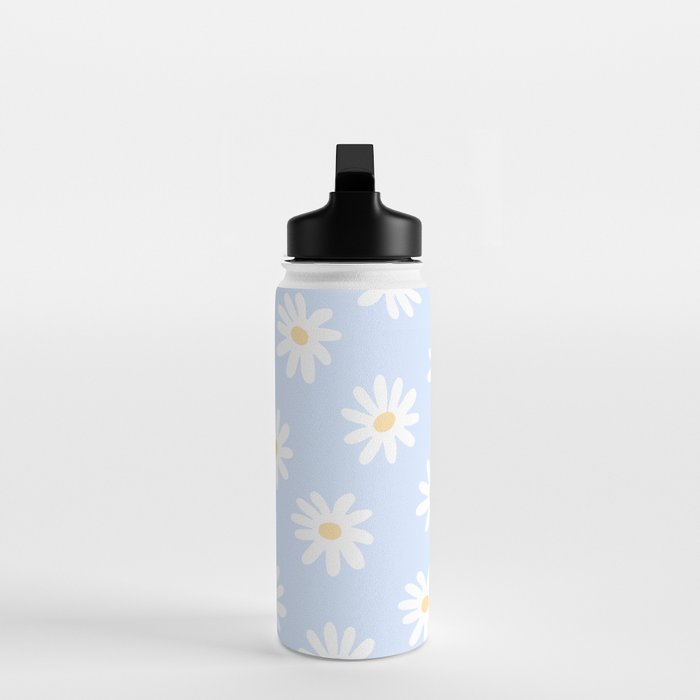 Daisies Baby Blue Water Bottle Gallery Image 3