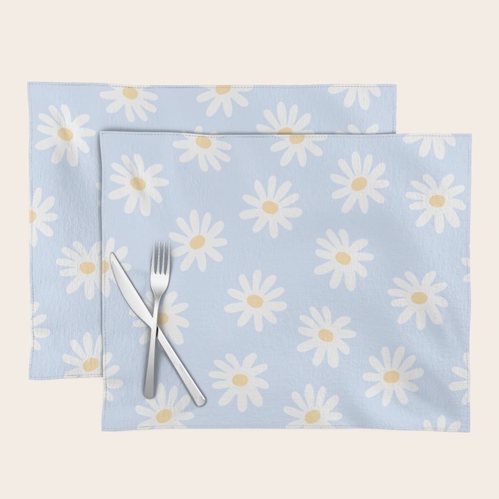 Daisies Baby Blue Placemat Gallery Image 1
