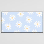 Daisies Baby Blue Desk Mat Gallery Image 3