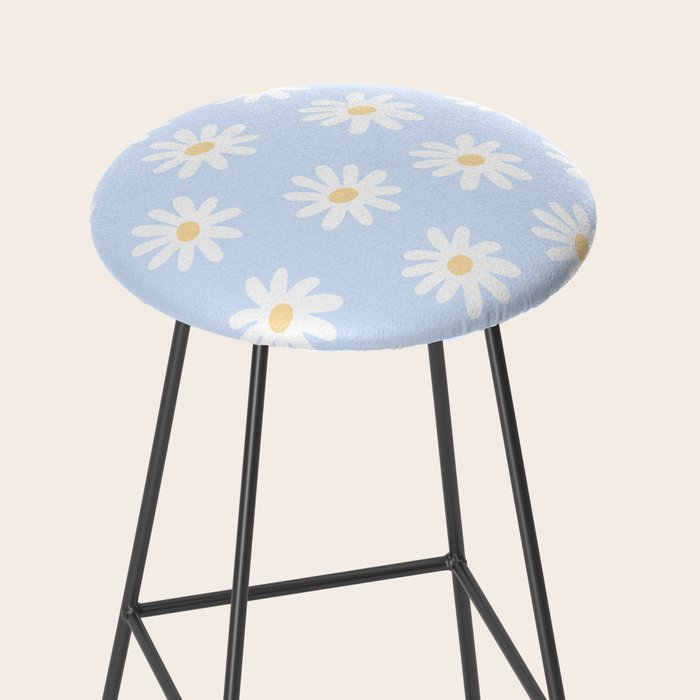 Daisies Baby Blue Stool Gallery Image 2