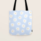 Daisies Baby Blue Tote Bag Gallery Image 1