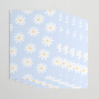Daisies Baby Blue Wrapping Paper Gallery Image 3