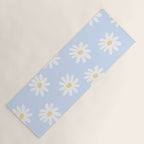Daisies Baby Blue Yoga Mat Gallery Image 1
