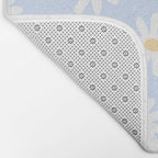 Daisies Baby Blue Bath Mat Gallery Image 2