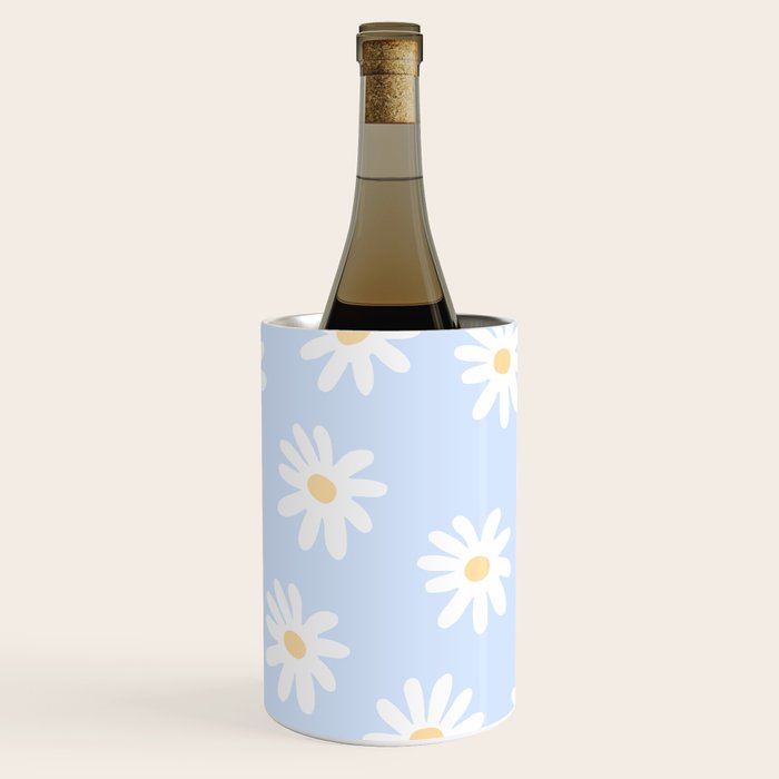 Daisies Baby Blue Wine Chiller Gallery Image 3