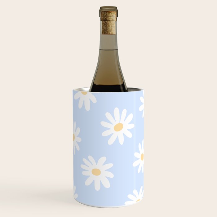 Daisies Baby Blue Wine Chiller Gallery Image 2