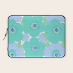 Bright Summer Floral Mid-Century Style Flower Pattern Laptop Sleeve Gallery Image 1