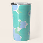 Bright Summer Floral Mid-Century Style Flower Pattern Travel Mug Gallery Image 3