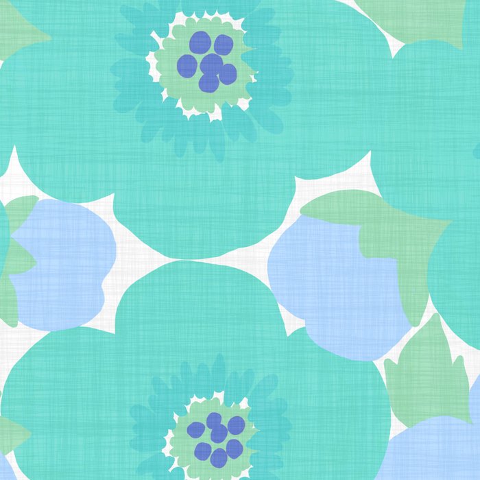 Bright Summer Floral Mid-Century Style Flower Pattern Coffee Mug Gallery Image 2