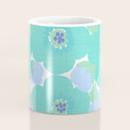 Bright Summer Floral Mid-Century Style Flower Pattern Coffee Mug Gallery Image 4