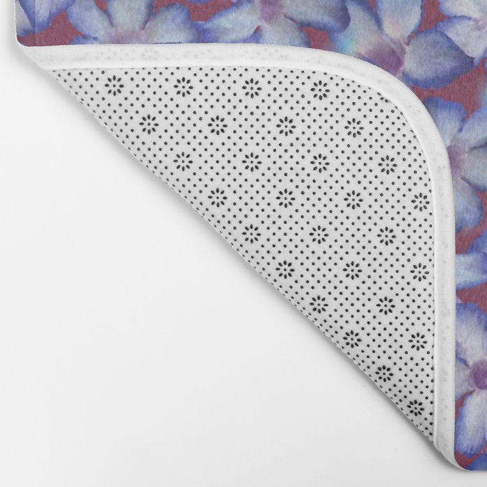 Wild Adenium - Blue Bath Mat Gallery Image 2