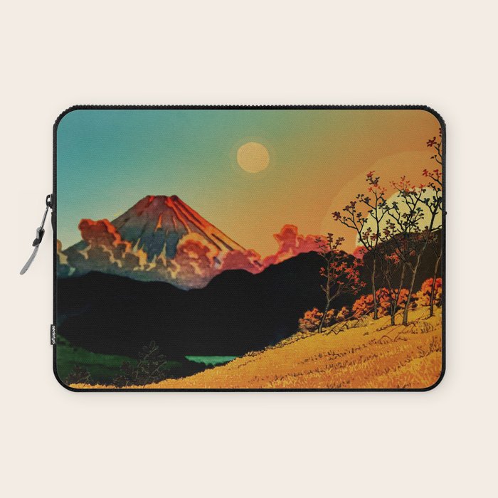 New Year's Morning in Shades of Orange - Nature Landscape Laptop Sleeve Gallery Image 1