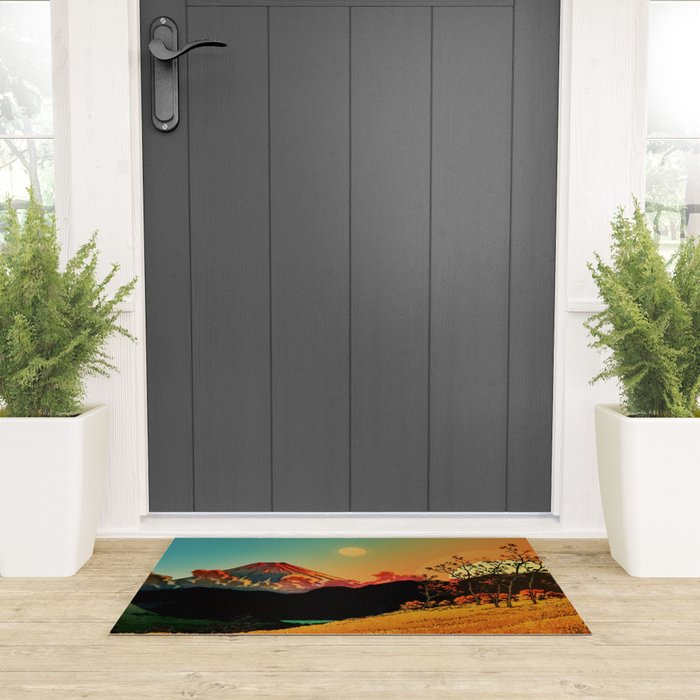 New Year's Morning in Shades of Orange - Nature Landscape Welcome Mat Gallery Image 3
