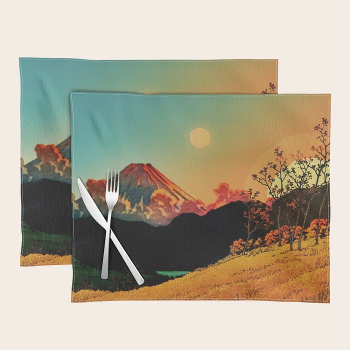New Year's Morning in Shades of Orange - Nature Landscape Placemat Gallery Image 1