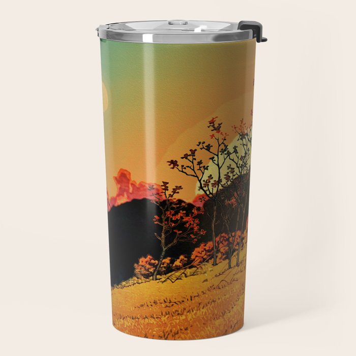 New Year's Morning in Shades of Orange - Nature Landscape Travel Mug Gallery Image 2