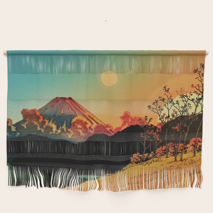 New Year's Morning in Shades of Orange - Nature Landscape Wall Hanging Gallery Image 1